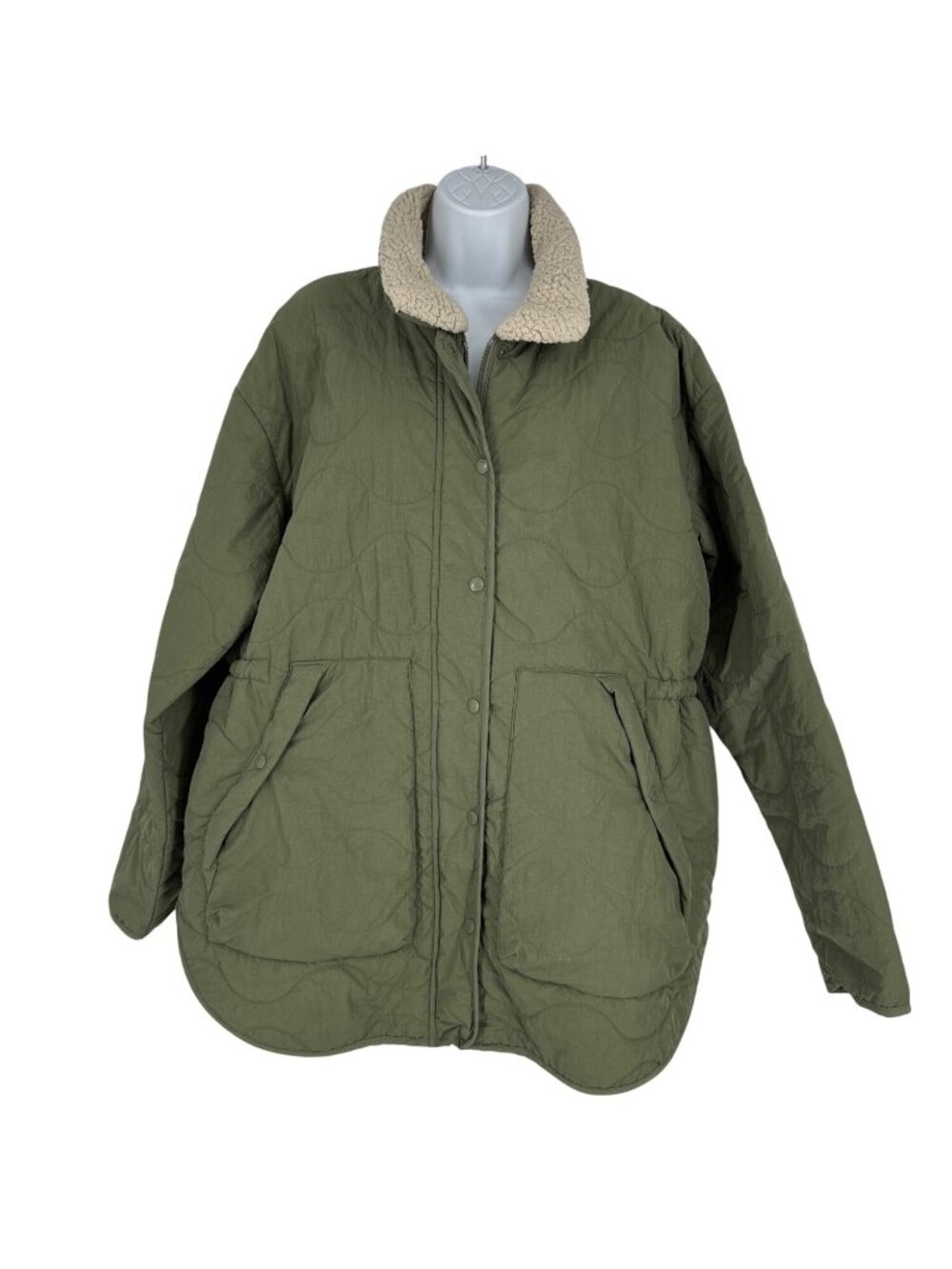 Columbia Women's Birchwood Quilted Jacket Stone Green Size XXL
